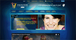 Desktop Screenshot of ecoledetheatrevse.com